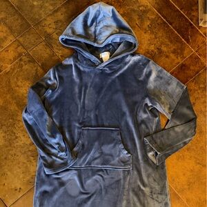 Softies by Paddi Murphy. Blue Velvet Hoodie.  Super soft.
